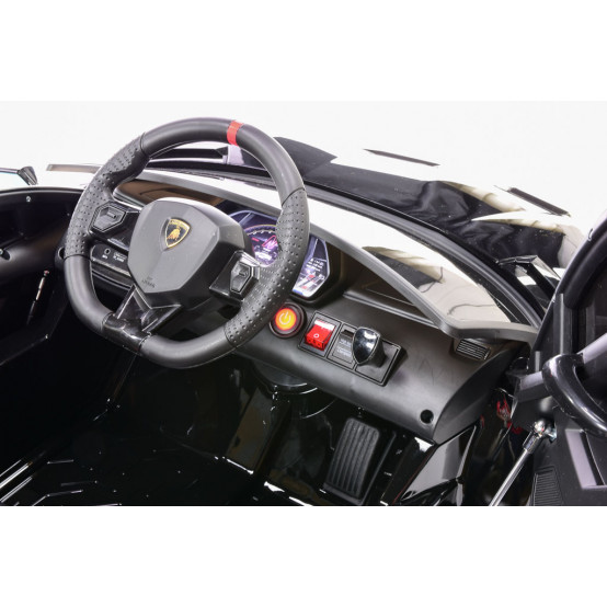 Licenční elektrický sporťák Lamborghini Aventador s 2.4G dálkovým ovládáním, ČERNÝ LAKOVANÝ